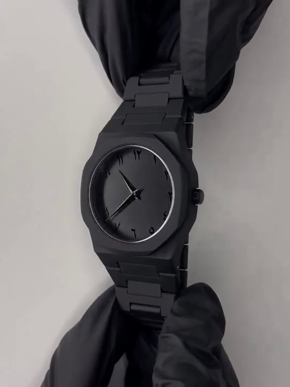 Black Arabic Aura Watch Luxury Premium Box