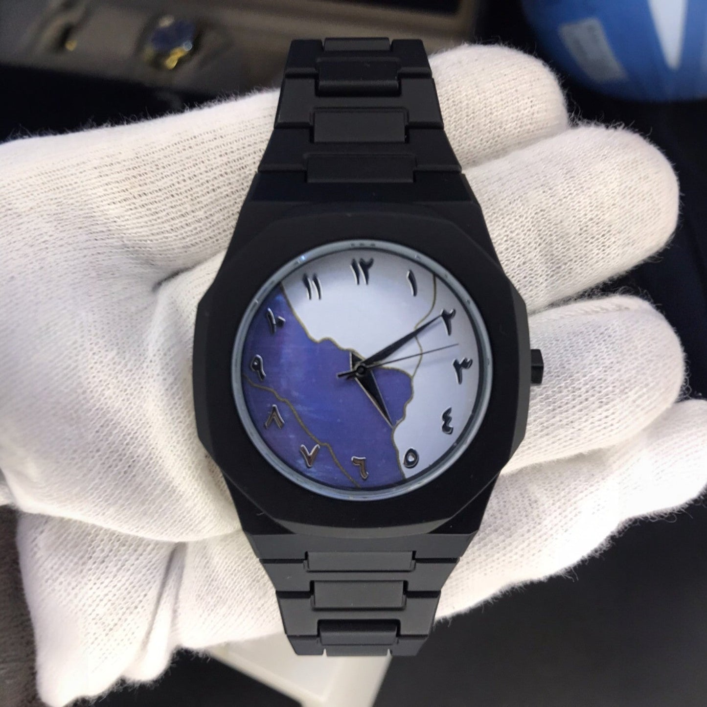 Black Arabic Aura Watch Luxury Premium Box