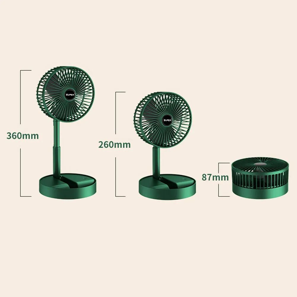 Rechargeable mini folding fan