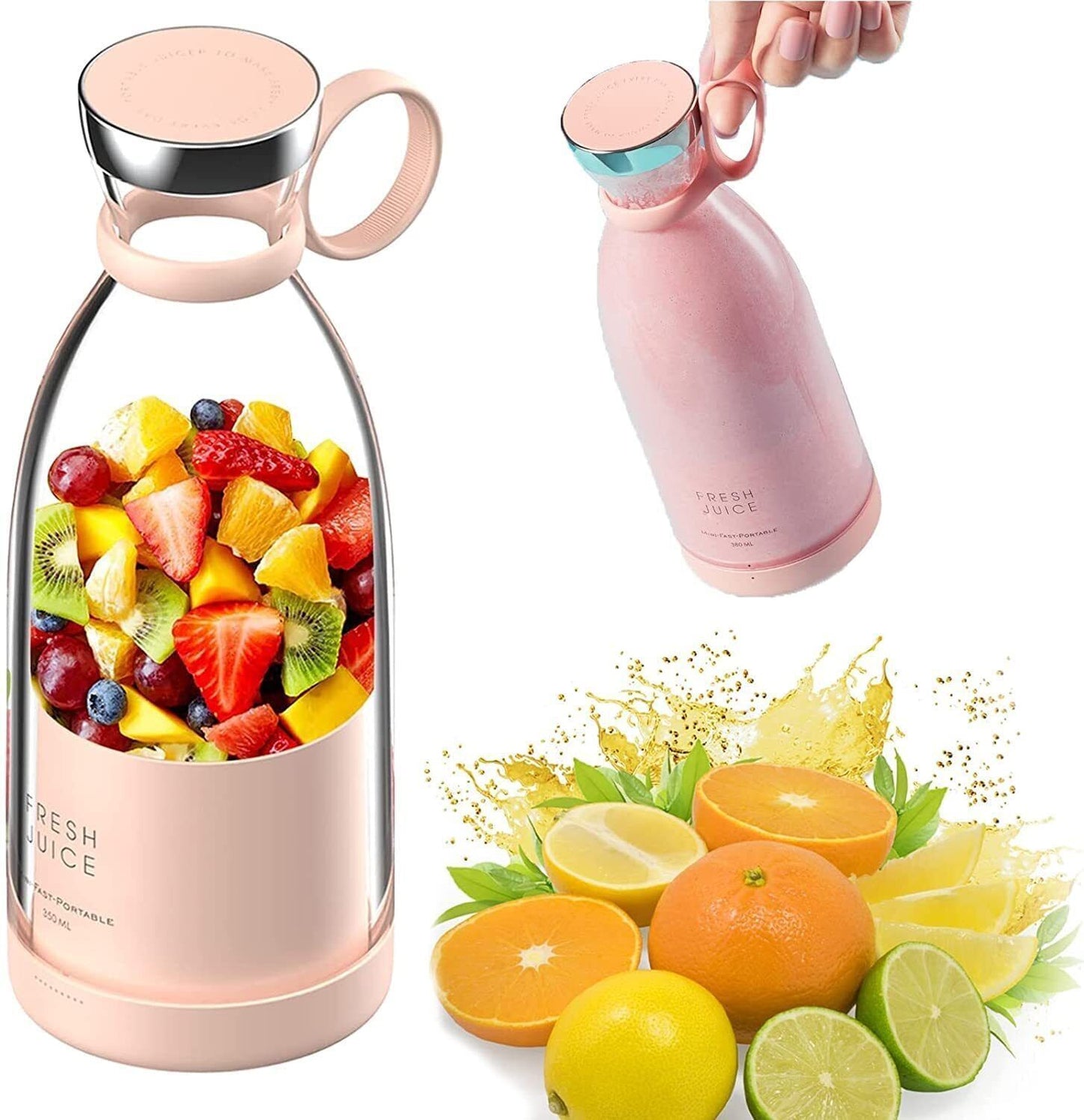 Portable electric blender bottle